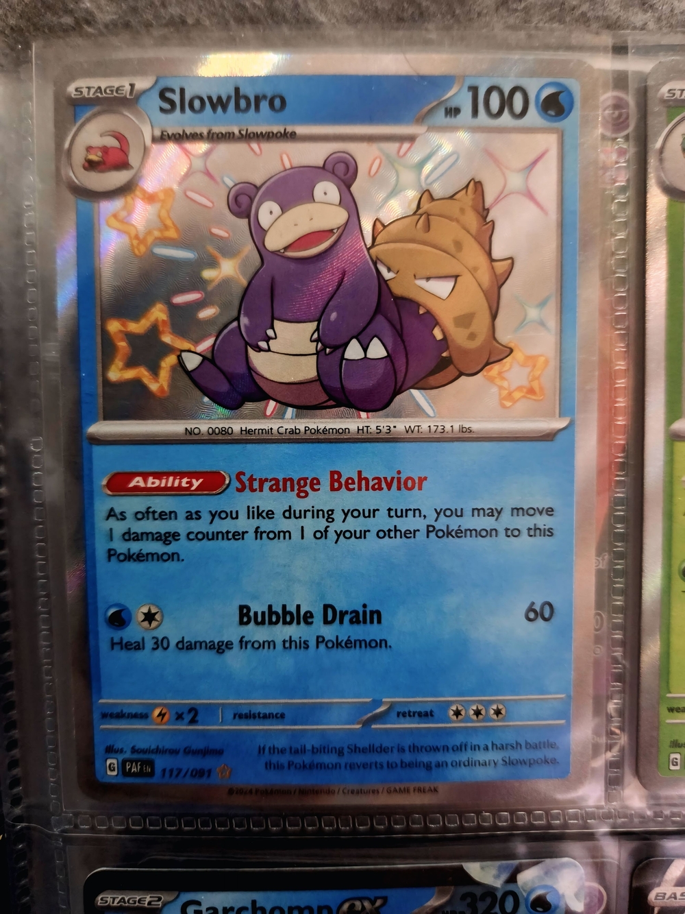Pokemon Slowbro Shiny Rare - Near Mint